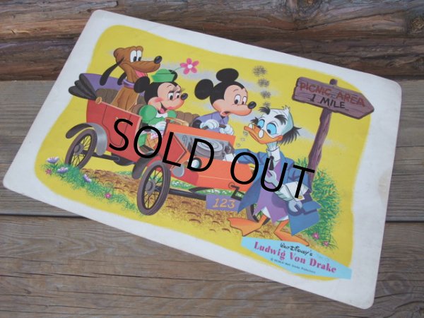 画像1: Vintage Disney MICKEY LUNCH MAT (AC-352) (1)