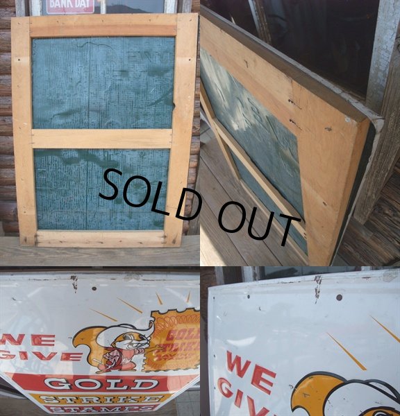 画像3: Vintage GOLD STRIKE STAMPS Sign (AC-412) (3)