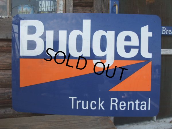 画像1: Vintage Budget TRUCK RENTAL Sign (AC431)　 (1)