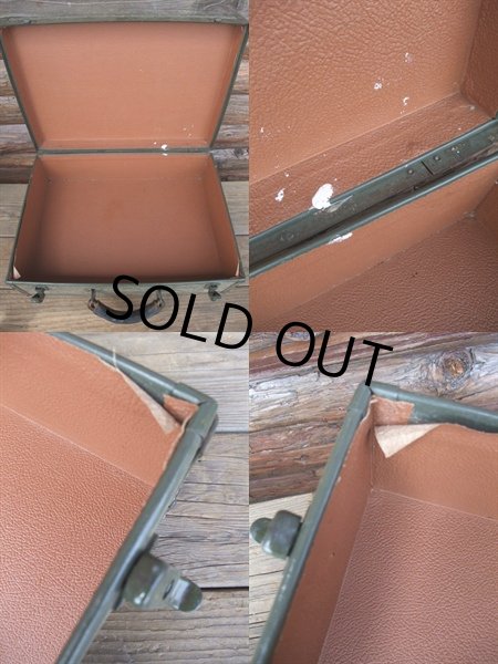 画像3: Vintage Wood Military Army Trunk (AC-373)  (3)