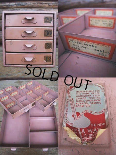 画像2: Vintage 4 DRAWERS CHEST (AC458) (2)