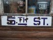 画像1: Vintage STREET Sign / 5th ST  (AC-470)　 (1)