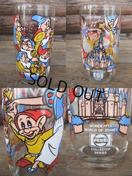 画像2: 70s PEPSI GLASS / SNOW WHITE (AC482) (2)