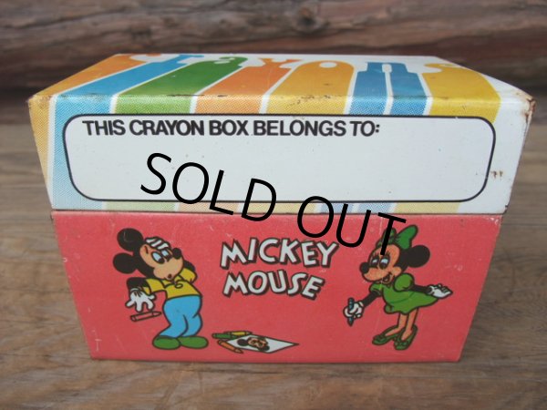 画像1: Vintage Disney CRAYON BOX TIN CAN (AC-479) (1)