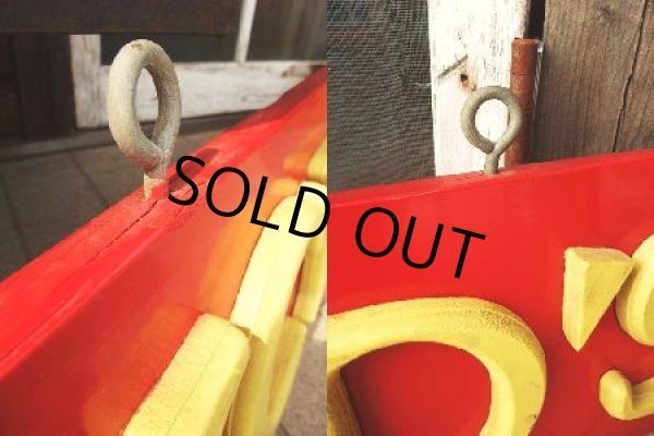 画像2: Vintage McDONALD'S Wood Sign (AC497)　  (2)