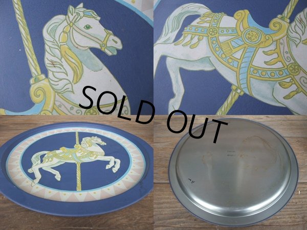 画像2: Vintage Tin Tray / carousel (AC-560)  (2)