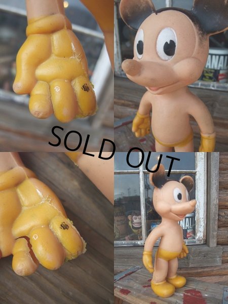 画像3: Vintage Disney MICKEY MOUSE RUBBER DOLL （AC-584）   (3)