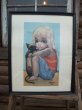 画像1: 60s Margaret Keane Vintage Big Eyes Art / little ones (AC595) (1)