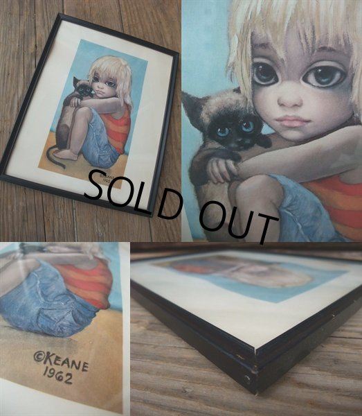 画像2: 60s Margaret Keane Vintage Big Eyes Art / little ones (AC595) (2)