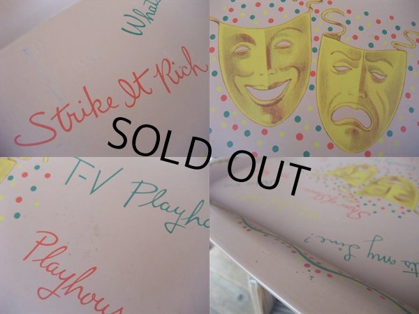 画像2: Vintage Comedy & Tragedy Tin Tray (AC-600)  (2)