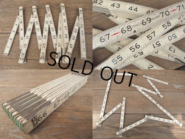 画像2: Vintage Wooden Folfing Ruler  (AC627) (2)