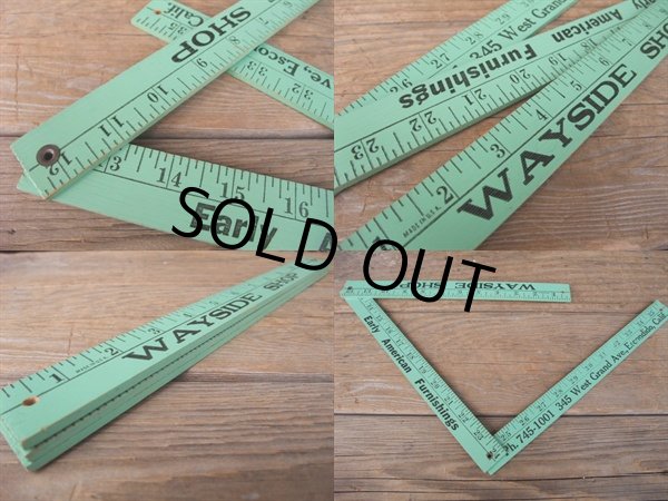 画像2: ANTIQUE Wooden Folfing Ruler  (AC-630) (2)