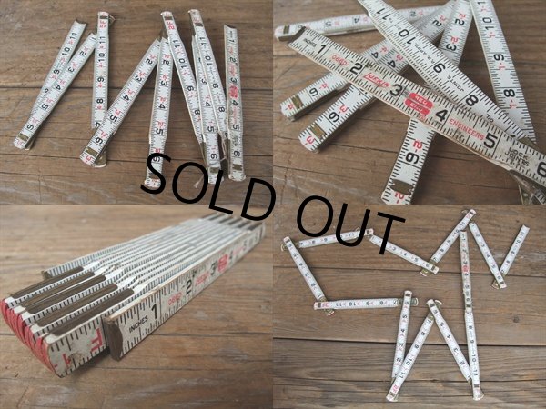 画像2: ANTIQUE Wooden Folfing Ruler  (AC-626) (2)