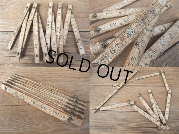 画像2: ANTIQUE Wooden Folfing Ruler  (AC-625) (2)