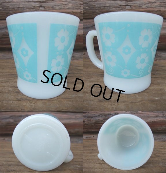 画像2: FireKing D Daisy and Diamond/blue (AC-635)   (2)