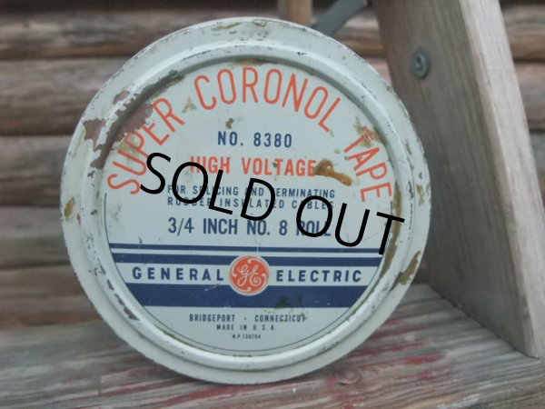 画像1: Vintage Tin Can G.E SUPER CORONOL TAPE - F (AC669) (1)