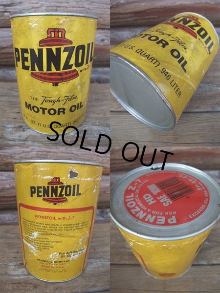 画像2: Vintage PENZOIL Quart Can Motor Gas/Oil (AC-743) (2)
