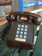 画像1: 70s Vintage Telephone / Brown (AC-822)  (1)