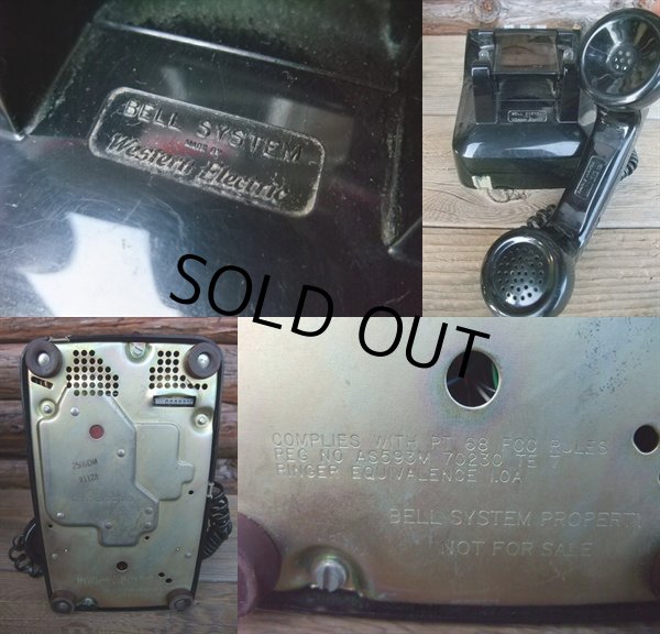 画像3: 70s Vintage Telephone / Black (AC-823)  (3)