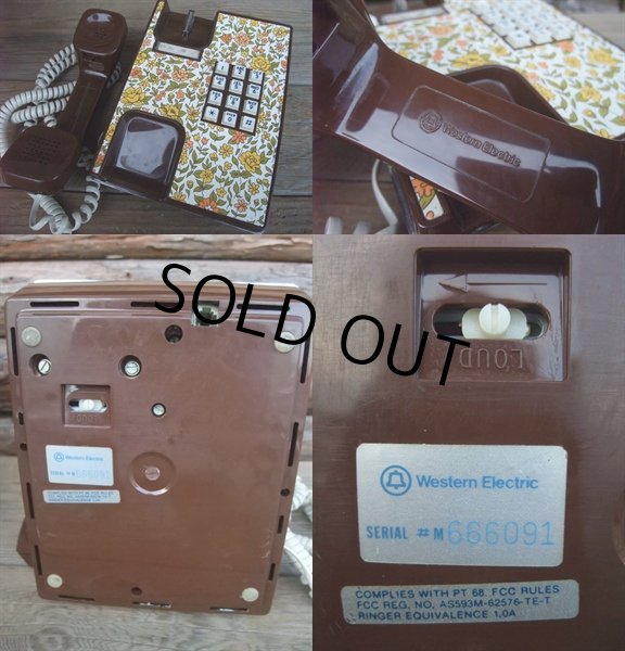 画像3: 70s Vintage Telephone / Flower (AC-825)  (3)