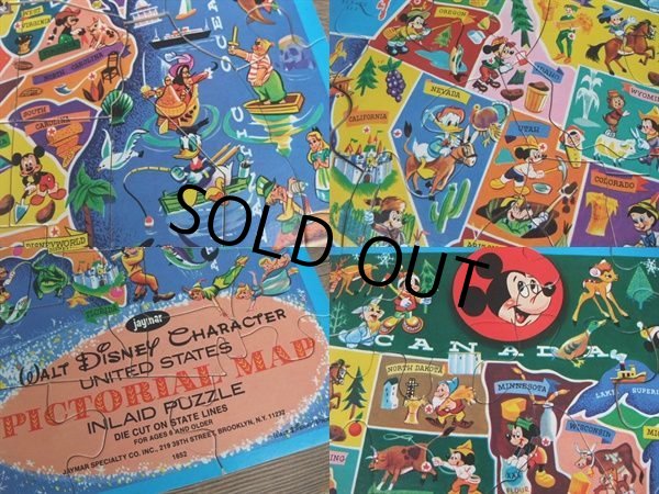 画像2: Vintage Disney Puzzle / U.S. MAP (AC-828) (2)