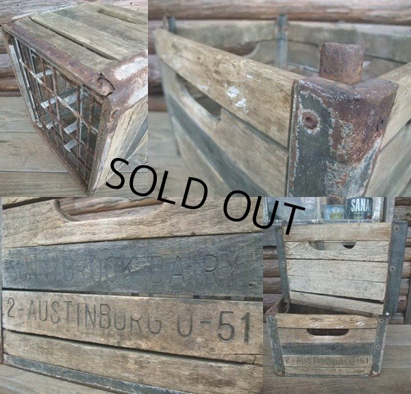 画像3: Vintage Wood Box Cumberland Milk Crates 12 BOTTLES (AC845) (3)