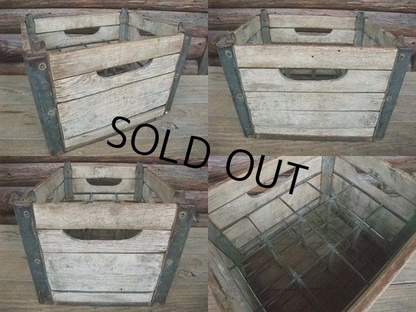 画像2: Vintage Wood Box Cumberland Milk Crates 12 BOTTLES (AC844) (2)