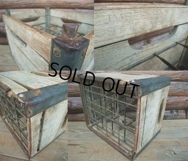 画像3: Vintage Wood Box Cumberland Milk Crates 12 BOTTLES (AC844) (3)