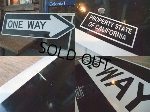 画像2: Vintage ROAD Sign / ONE WAY (AC-924)  (2)
