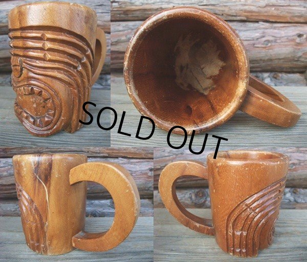 画像2: TIKI / Wood Mug (AC-938) (2)