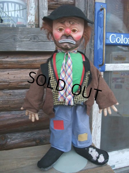 画像1: 50s EMMETT KELLY DOLL (AC-1061) (1)