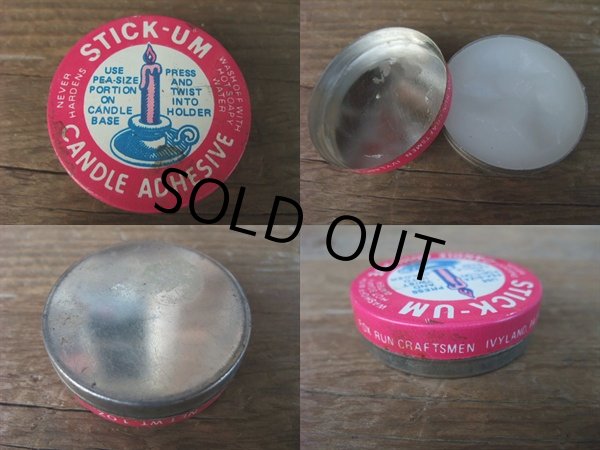 画像2: Vintage Cabdle Adhesive Tin Case (AC1086) (2)