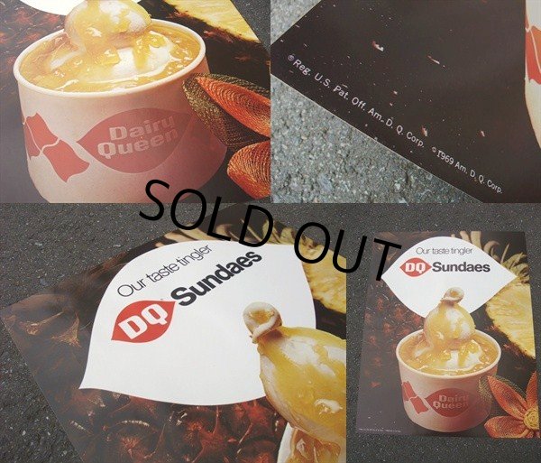 画像2: 60's Dairy Queen Poster Sign Store Display #5 (AC1193) (2)