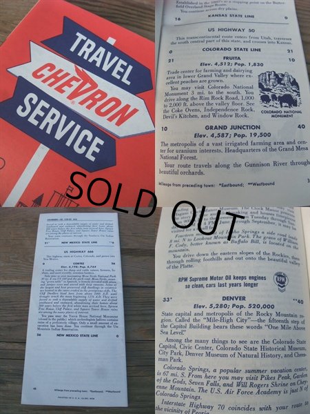 画像2: 1960s Chevron Vintage Log Book / Colotado (AC-1224) (2)