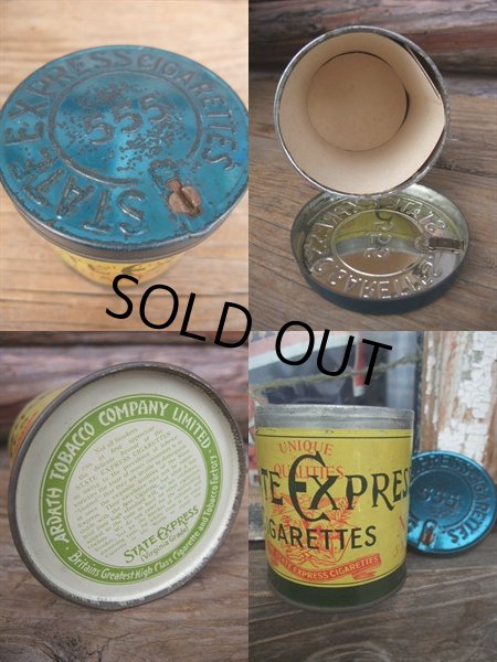 画像3: Vintage State Express Cigaretts Tin Can (NK-024) (3)