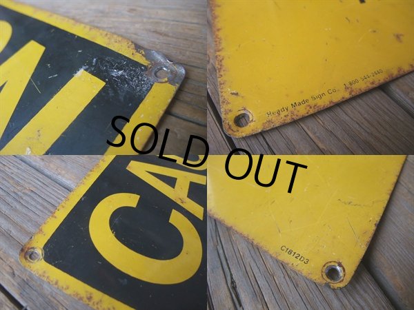 画像2: Vintage ROAD Sign / CAUTION #9 (NK-050)  (2)