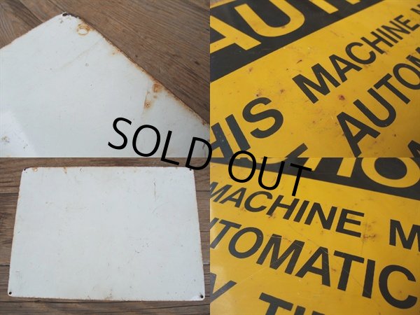画像3: Vintage ROAD Sign / CAUTION #9 (NK-050)  (3)