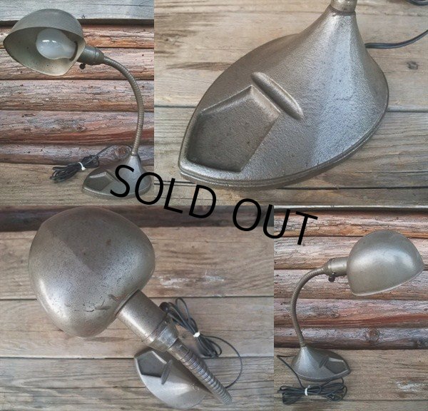 画像2: Vintage Gooseneck Desk Lamp #B (NK064) (2)