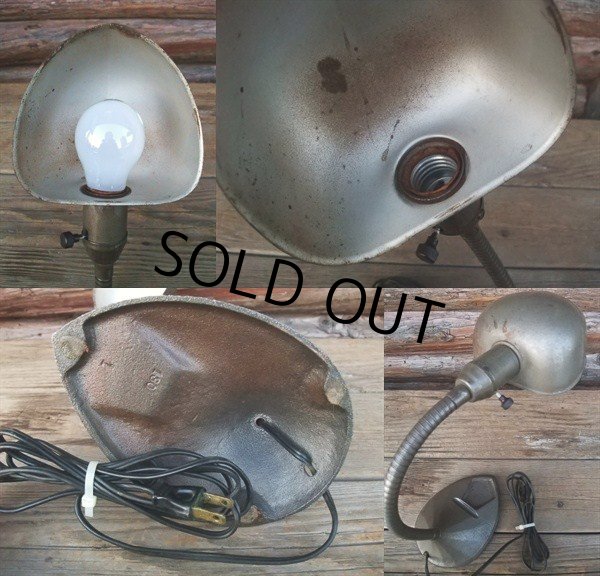 画像3: Vintage Gooseneck Desk Lamp #B (NK064) (3)