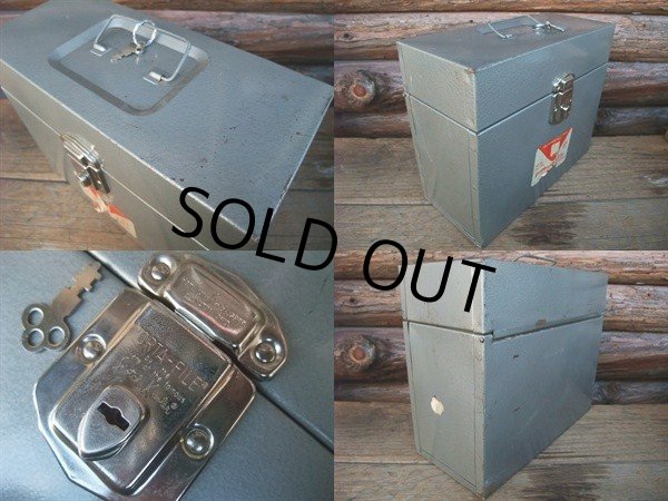 画像2: Vintage File Box w/key #B (NK-094) (2)