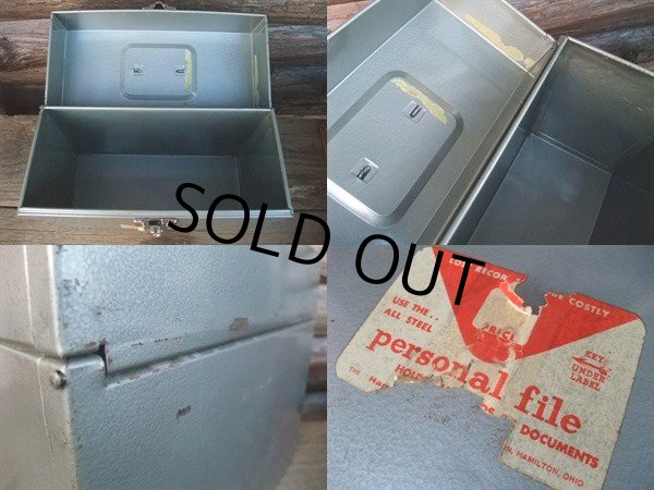 画像3: Vintage File Box w/key #B (NK-094) (3)
