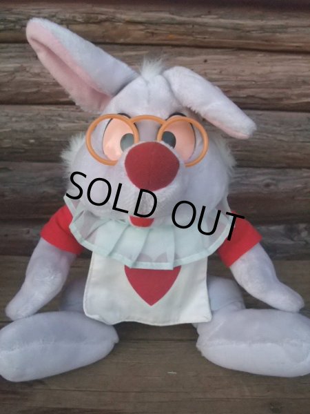 画像1: Vintage Alice White Rabbit Plush Doll (NK-102)  (1)