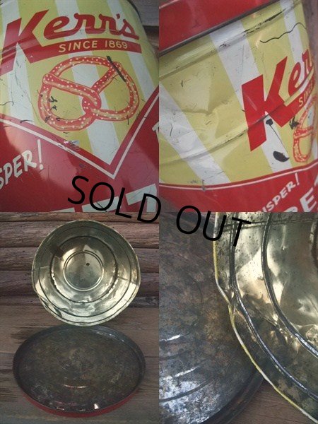 画像3: Vintage Kerr's Pretzel Tin Can (NK-143) (3)