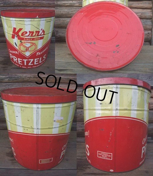 画像2: Vintage Kerr's Pretzel Tin Can (NK-143) (2)