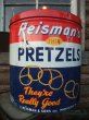 画像1: Vintage Reisman's Pretzel Tin Can (NK-145) (1)