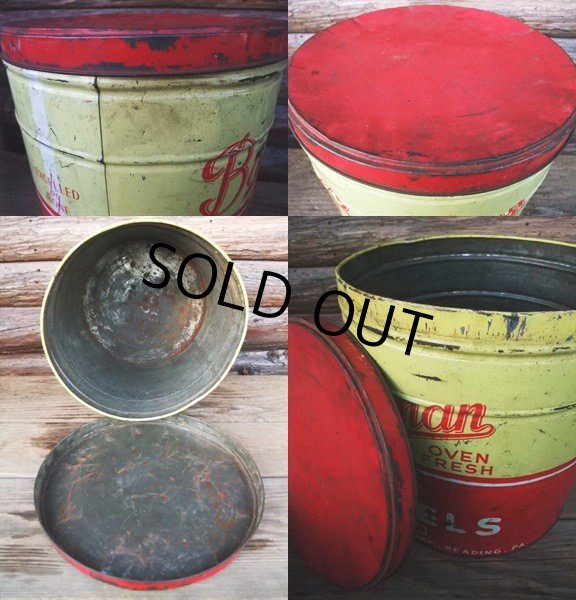 画像3: Vintage Bachman Pretzel Tin Can (NK-142) (3)