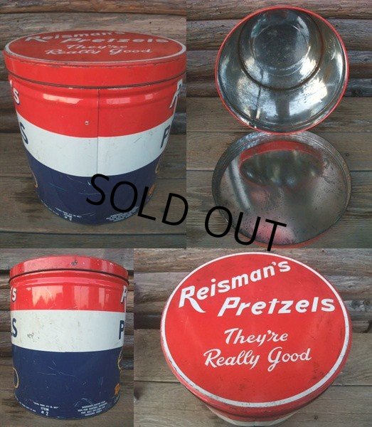 画像2: Vintage Reisman's Pretzel Tin Can (NK-145) (2)