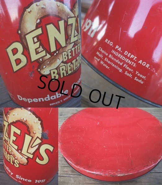 画像3: Vintage Benzel's Bretzel Tin Can (NK144) (3)