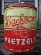 画像1: Vintage Bachman Pretzel Tin Can (NK-142) (1)
