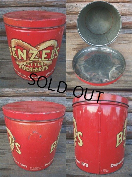 画像2: Vintage Benzel's Bretzel Tin Can (NK144) (2)